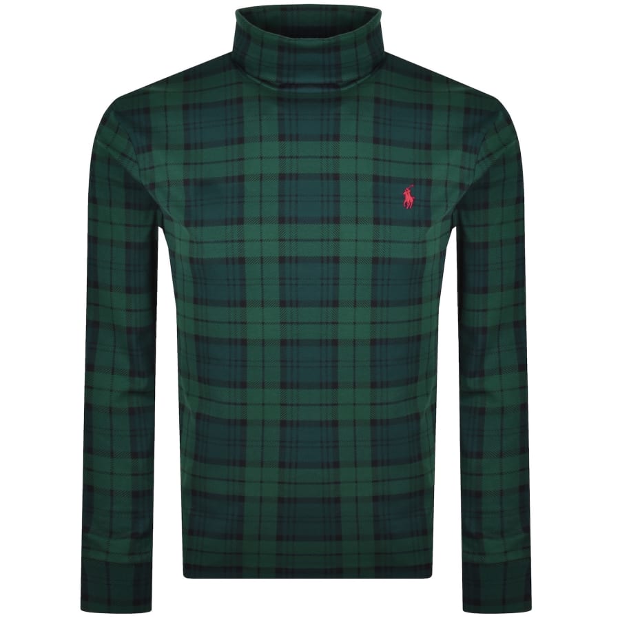 Image number 1 for Ralph Lauren Turtleneck Long Sleeve T Shirt Green