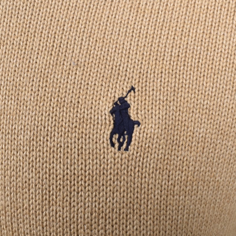 Image number 3 for Ralph Lauren Crew Neck Knit Jumper Beige