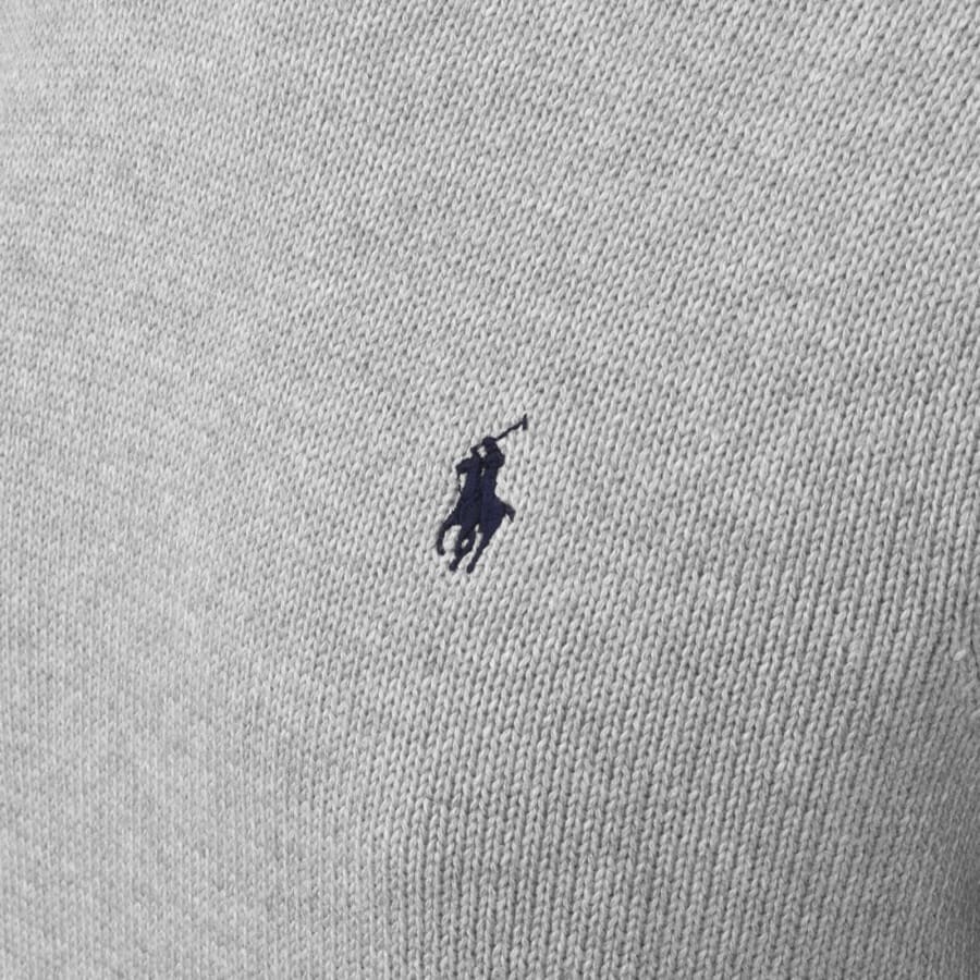 Image number 3 for Ralph Lauren Crew Neck Knit Jumper Grey