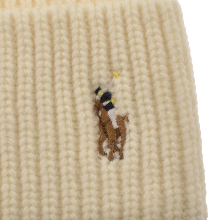 Image number 3 for Ralph Lauren Beanie Hat Cream