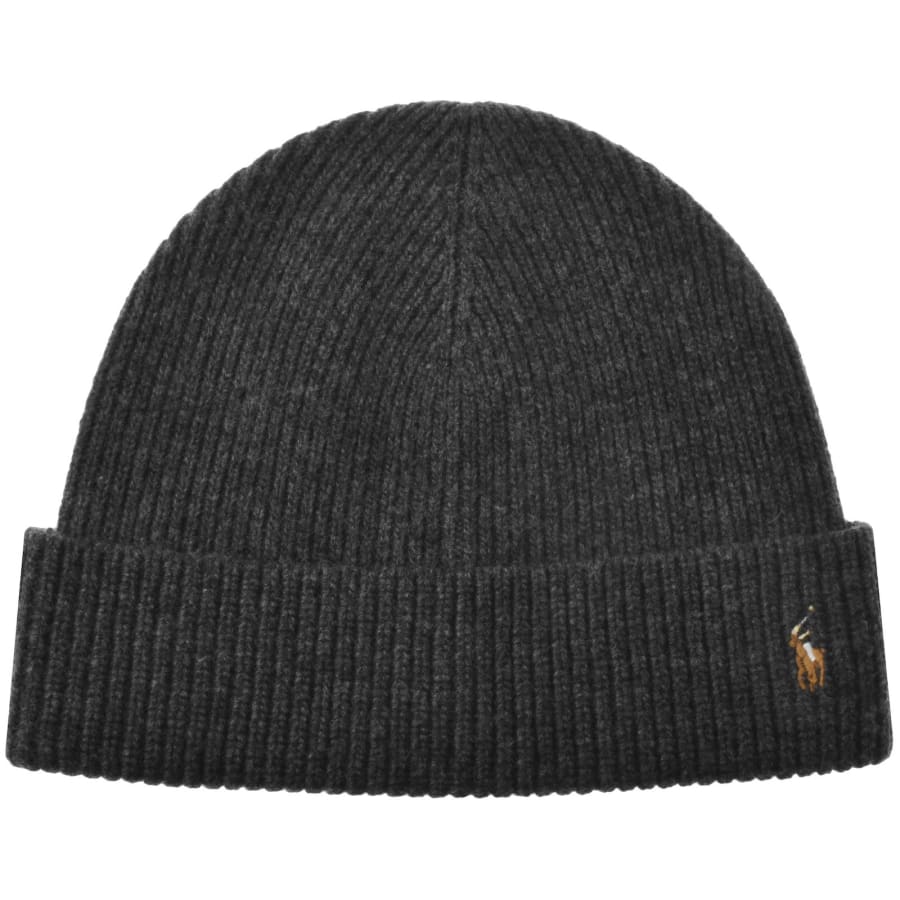Image number 1 for Ralph Lauren Beanie Hat Grey