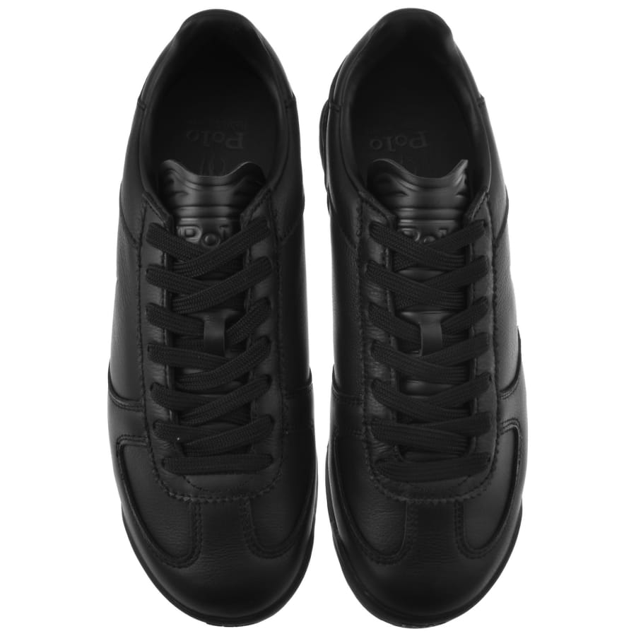 Image number 3 for Ralph Lauren Varick Trainers Black