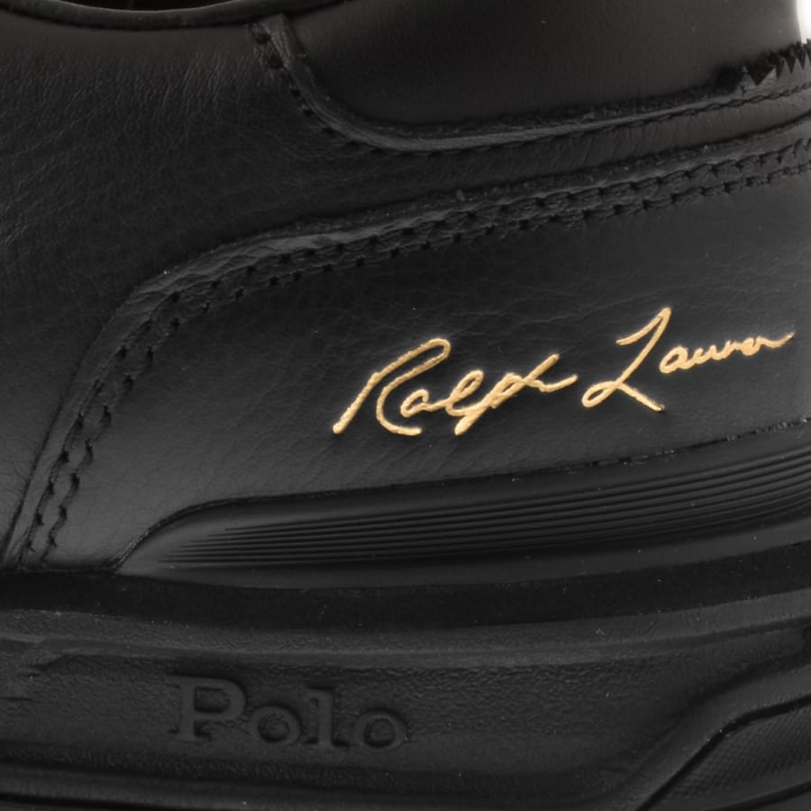 Image number 4 for Ralph Lauren Varick Trainers Black