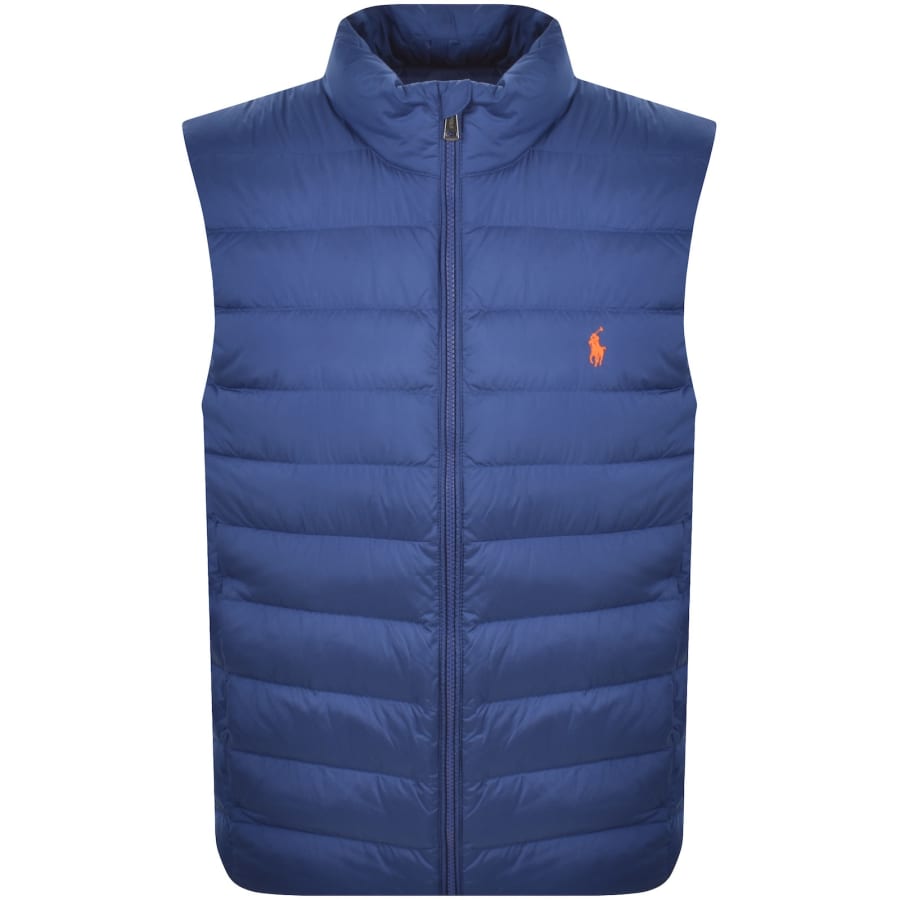 Image number 1 for Ralph Lauren Down Puffer Gilet Blue