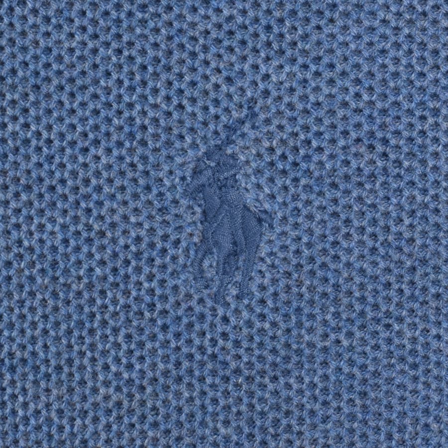 Image number 3 for Ralph Lauren Half Zip Knit Jumper Blue