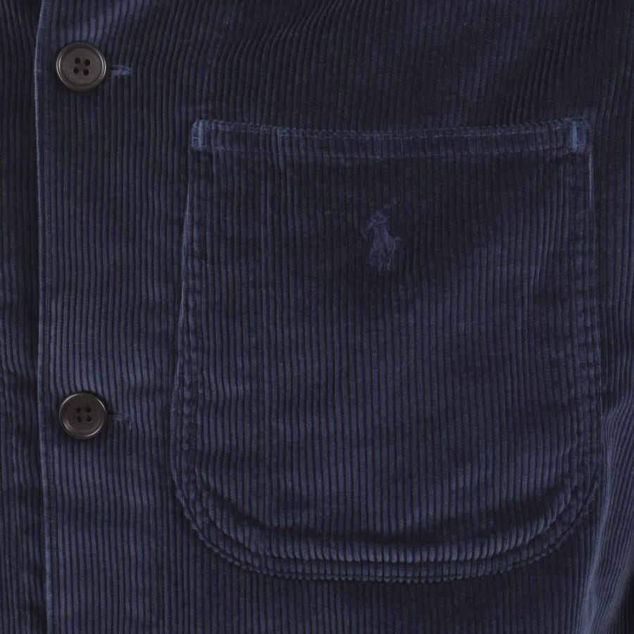 Image number 3 for Ralph Lauren Corduroy Overshirt Navy