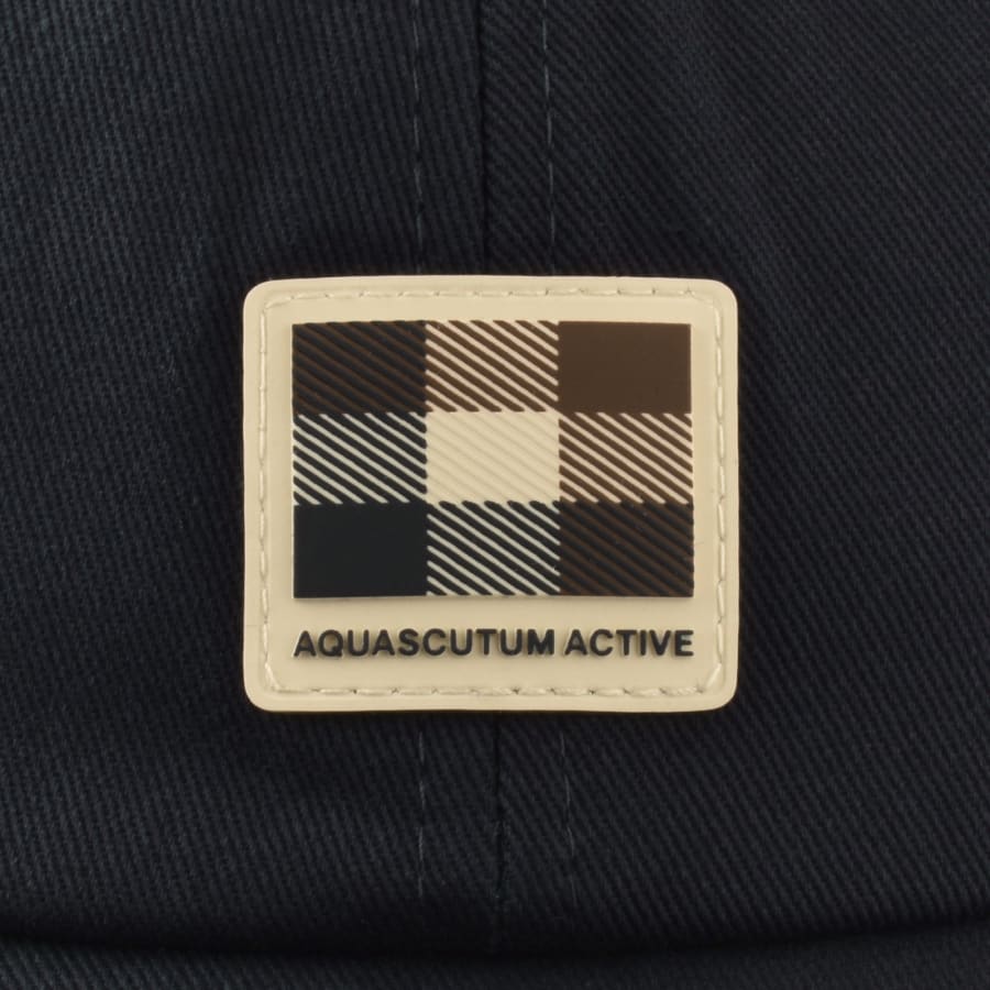 Image number 4 for Aquascutum Badge Baseball Cap Navy