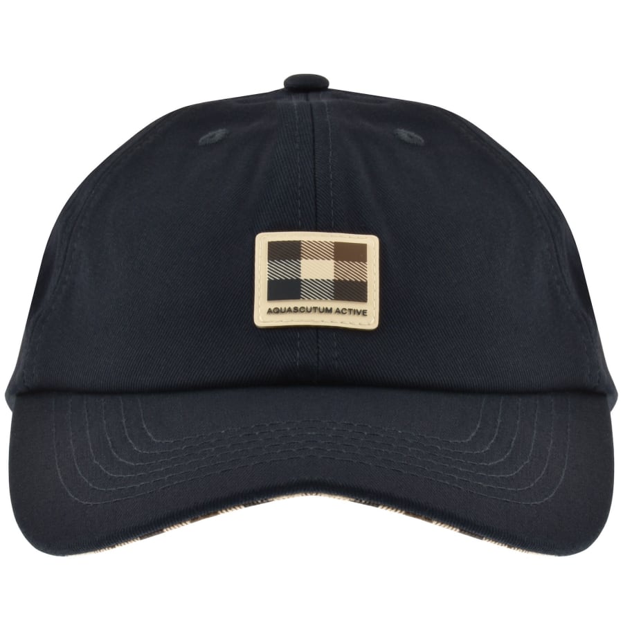 Image number 1 for Aquascutum Badge Baseball Cap Navy