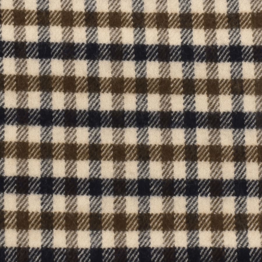 Image number 3 for Aquascutum Wool Iconic Scarf Beige
