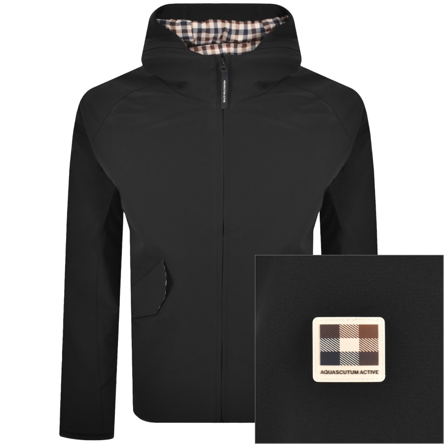 Image number 1 for Aquascutum Shell Short Parka Black