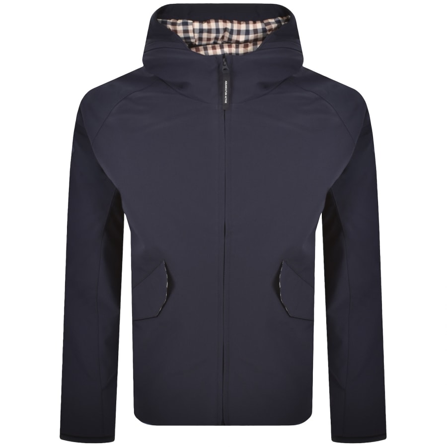 Image number 2 for Aquascutum Shell Short Parka Navy