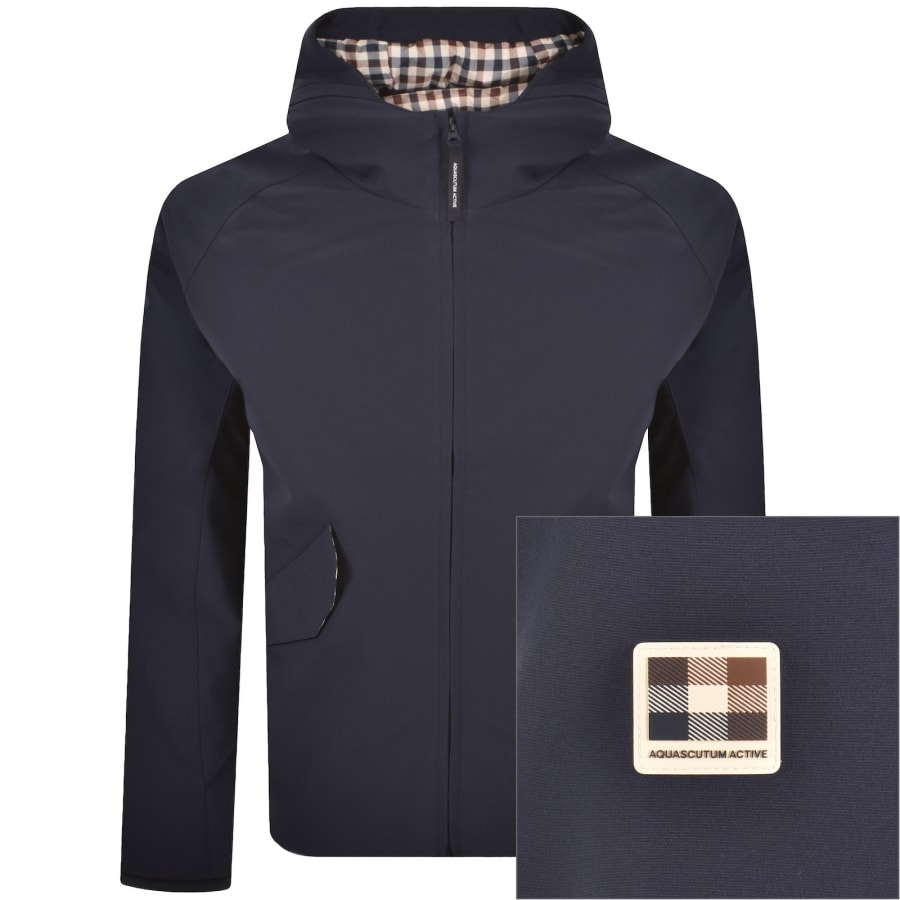 Image number 1 for Aquascutum Shell Short Parka Navy