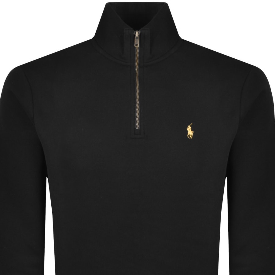 Image number 2 for Ralph Lauren Quarter Zip Sweatshirt Black