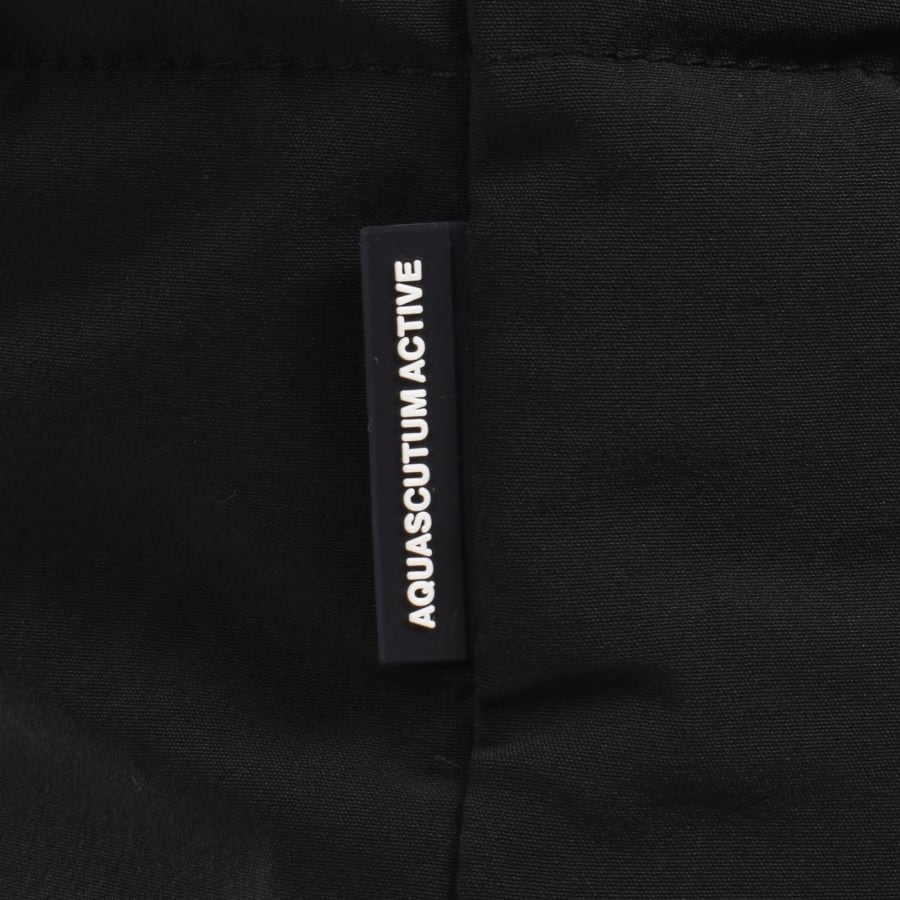 Image number 4 for Aquascutum Hooded Puffer Jacket Black