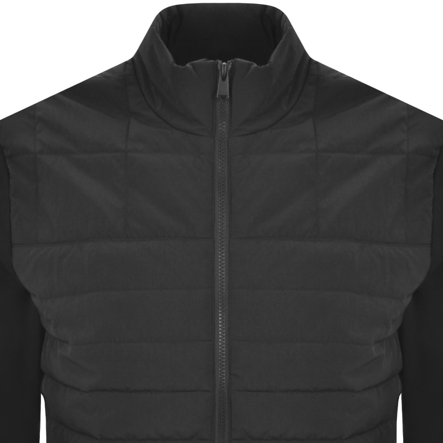 Image number 3 for Barbour International Quilted Sweatshirt Black