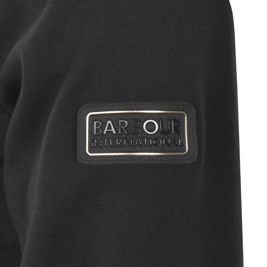 Image number 4 for Barbour International Quilted Sweatshirt Black