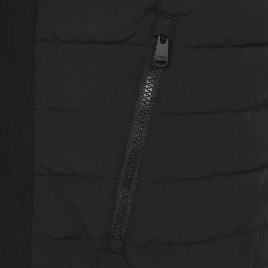 Image number 5 for Barbour International Quilted Sweatshirt Black