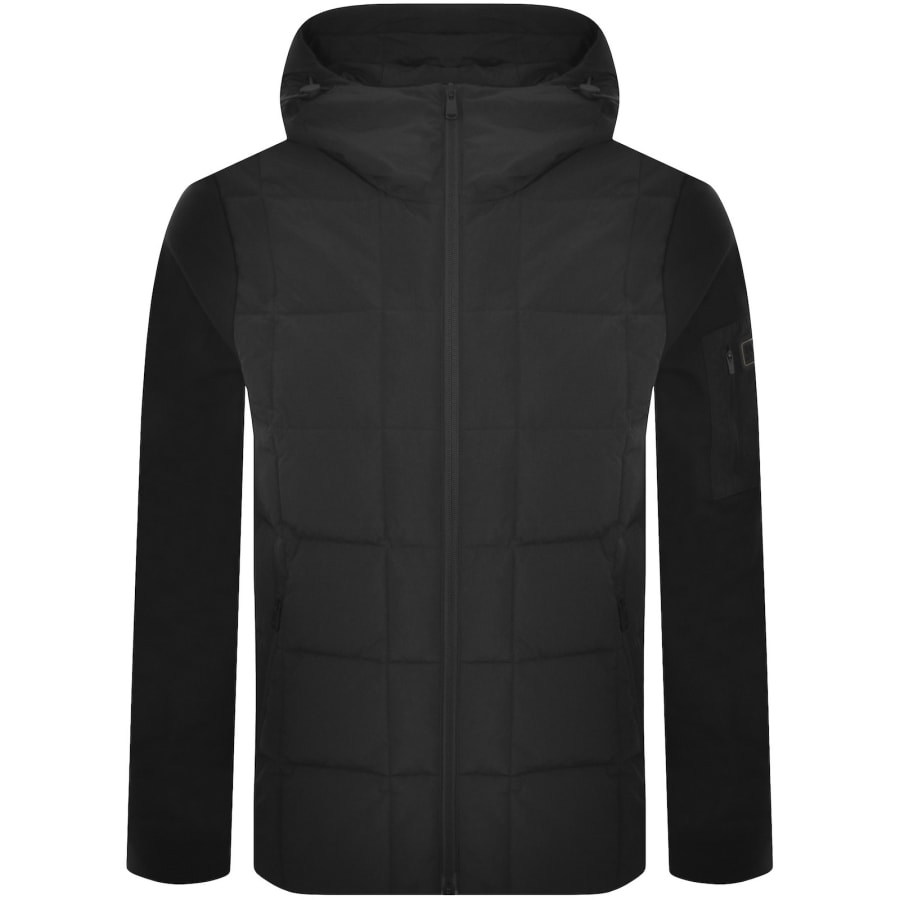 Image number 2 for Barbour International Quilted Sweatshirt Black