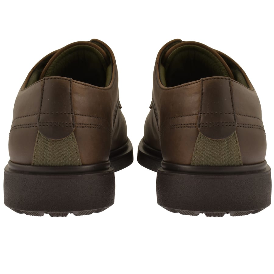 Image number 2 for Barbour Carthy Derby Shoes Dark Brown