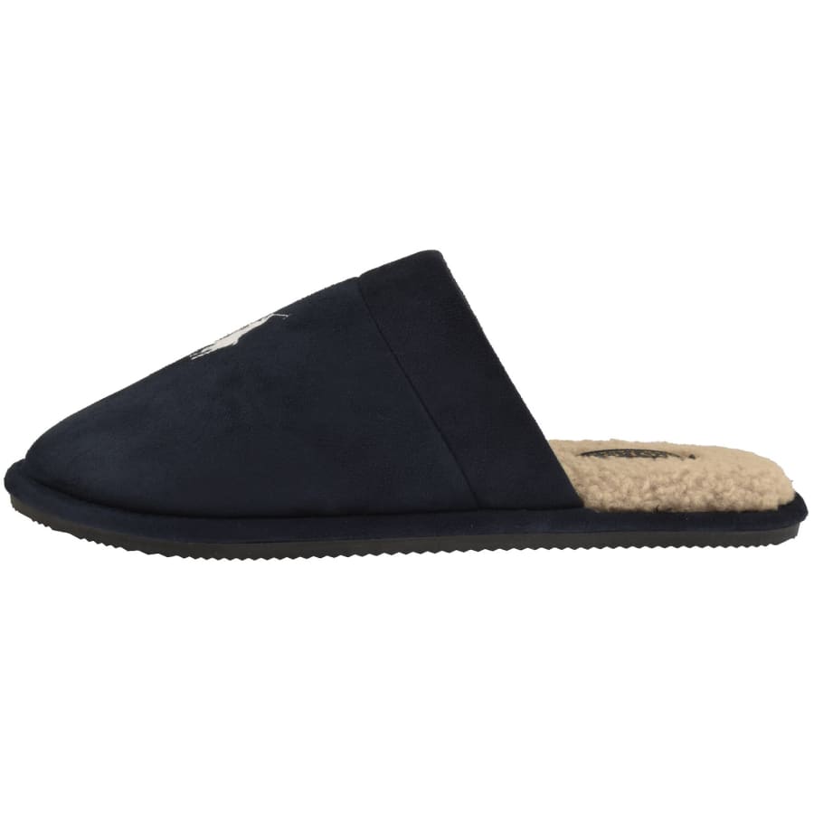 Image number 3 for Ralph Lauren Klarence Slippers Navy