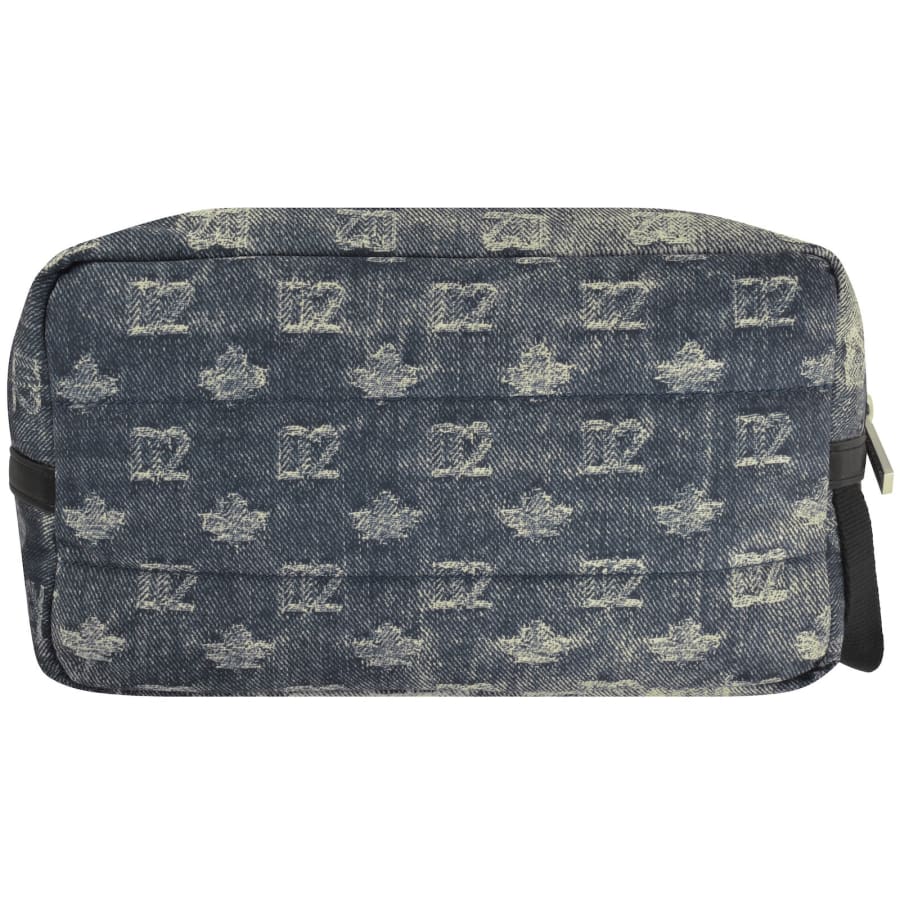 Image number 2 for DSQUARED2 D2 Monogram Wash Bag Blue