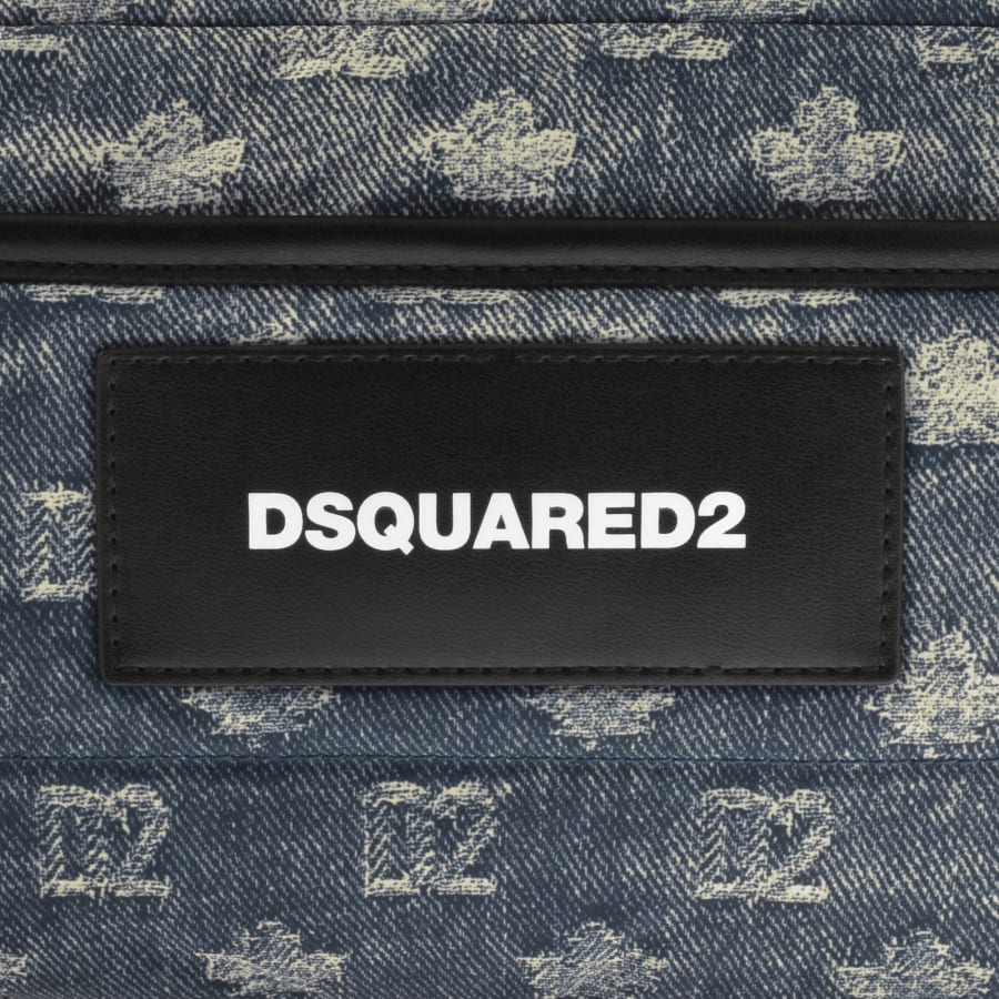 Image number 3 for DSQUARED2 D2 Monogram Wash Bag Blue