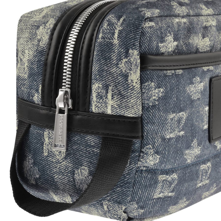 Image number 4 for DSQUARED2 D2 Monogram Wash Bag Blue