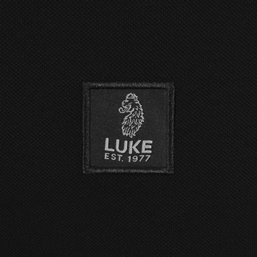 Image number 3 for Luke 1977 Throop Zip Polo Black
