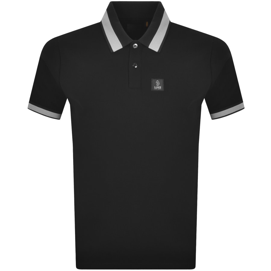 Image number 1 for Luke 1977 Makati Detailed Polo Black