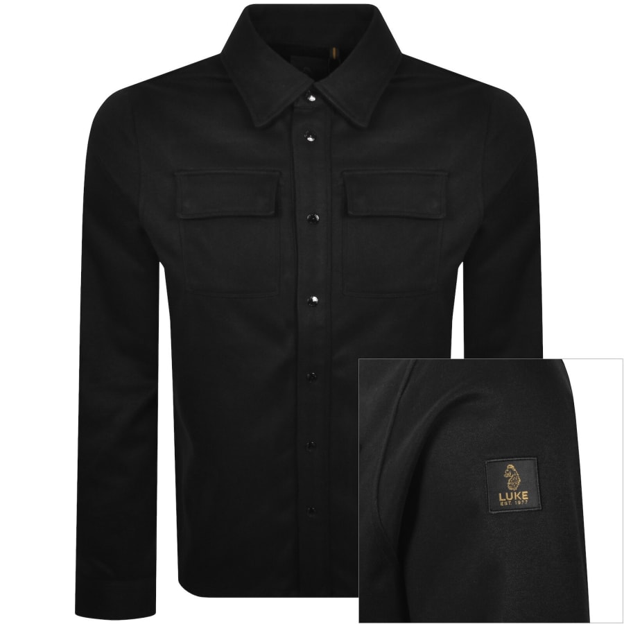Image number 1 for Luke 1977 Ettrick Overshirt Black