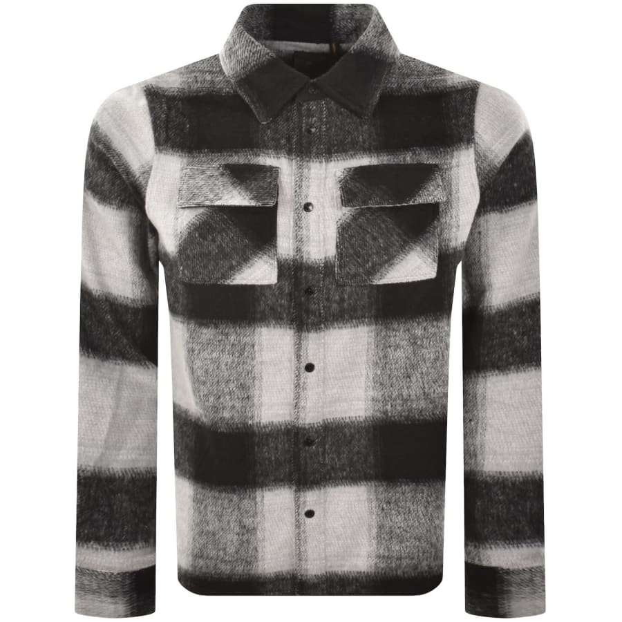 Image number 2 for Luke 1977 Ettrick Overshirt Charcoal Grey