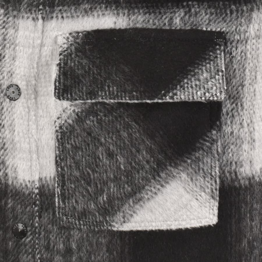 Image number 4 for Luke 1977 Ettrick Overshirt Charcoal Grey