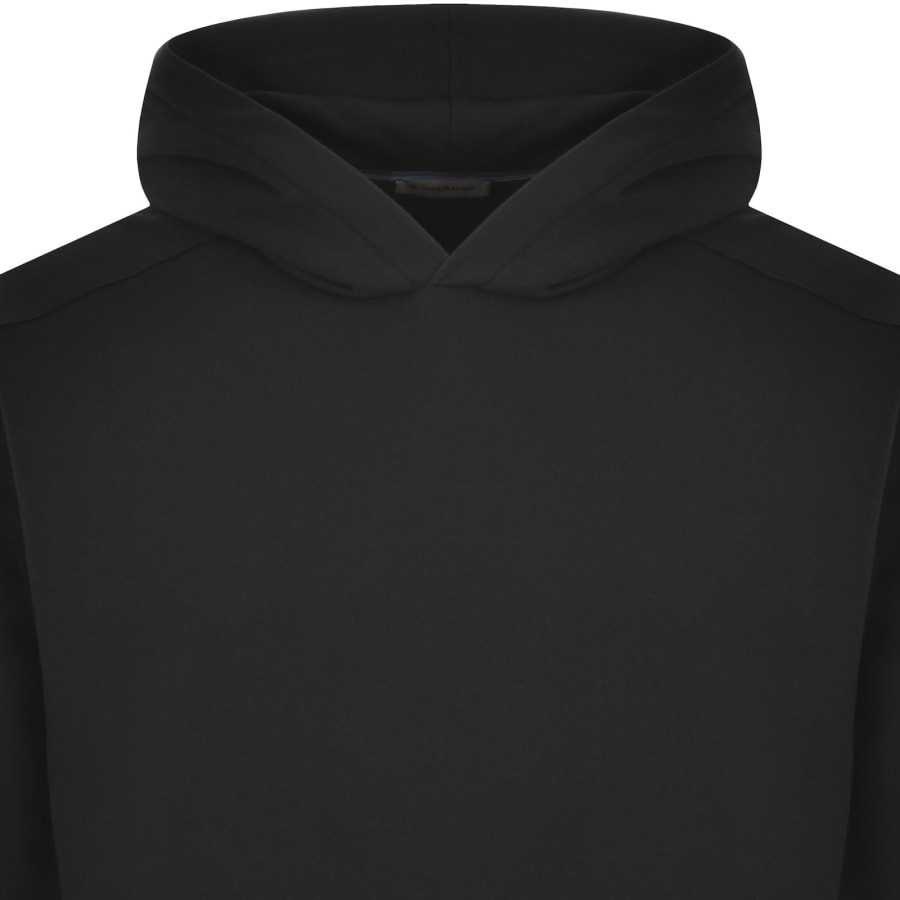 Image number 3 for Sandbanks Zip Pocket Interlock Hoodie Black