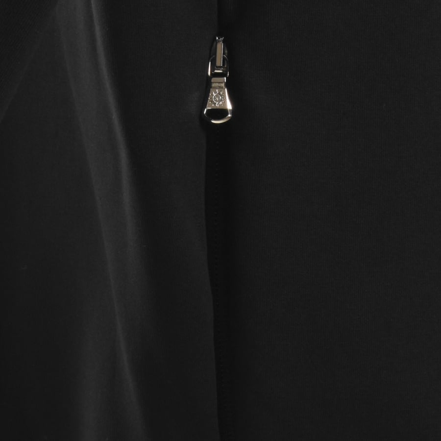 Image number 5 for Sandbanks Zip Pocket Interlock Hoodie Black