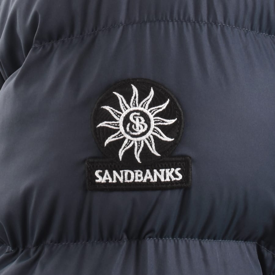 Image number 3 for Sandbanks Mid Puffer Jacket Navy