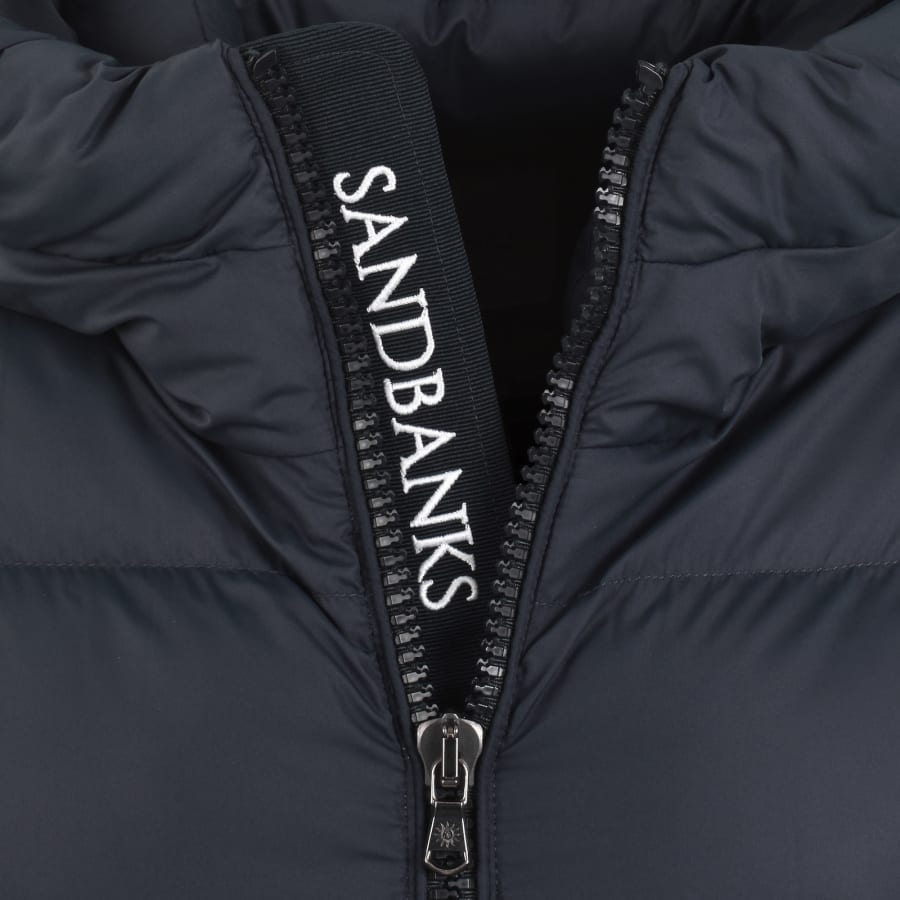 Image number 4 for Sandbanks Mid Puffer Jacket Navy