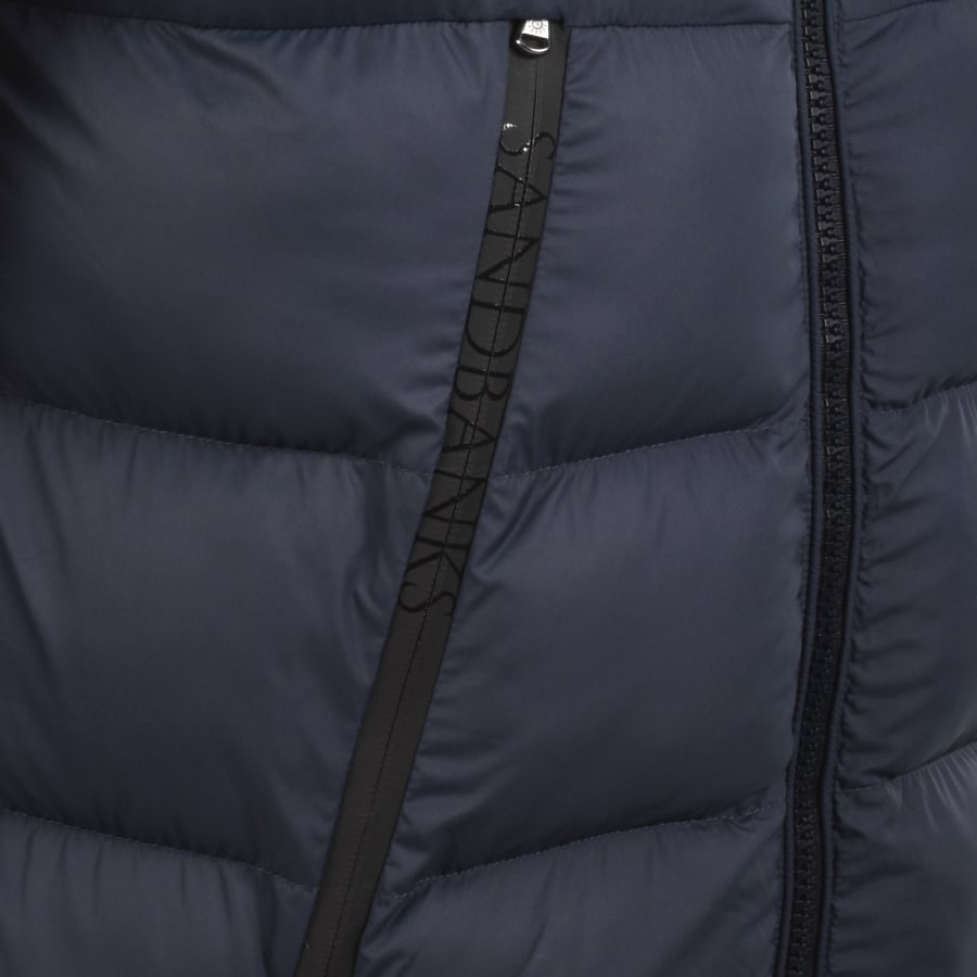 Image number 5 for Sandbanks Mid Puffer Jacket Navy