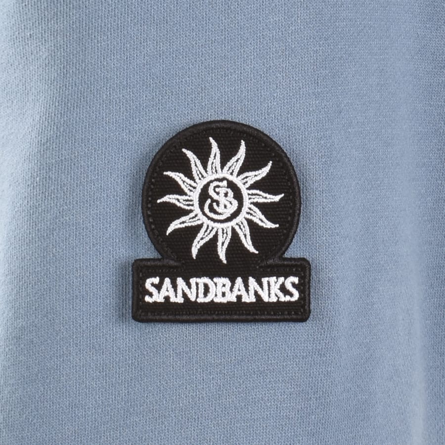 Image number 3 for Sandbanks Quarter Zip Sweatshirt Blue