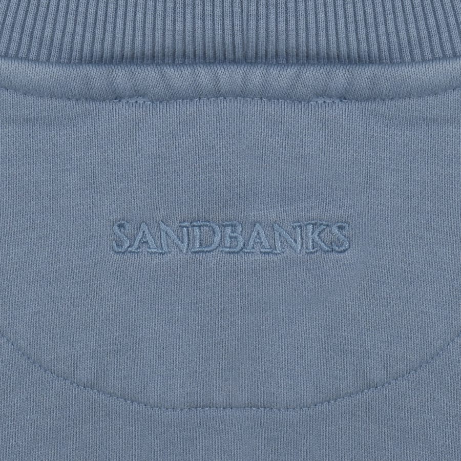 Image number 5 for Sandbanks Quarter Zip Sweatshirt Blue