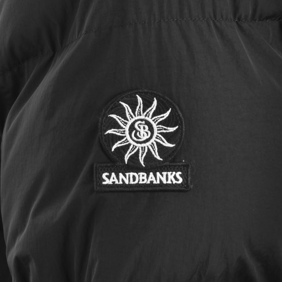 Image number 3 for Sandbanks Mid Puffer Jacket Black