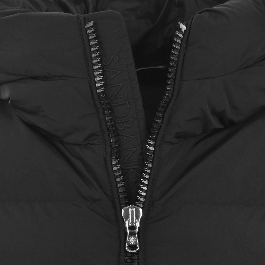Image number 4 for Sandbanks Mid Puffer Jacket Black