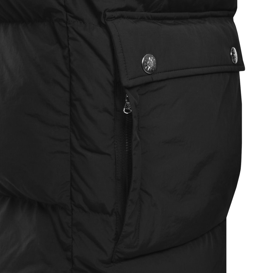 Image number 5 for Sandbanks Mid Puffer Jacket Black