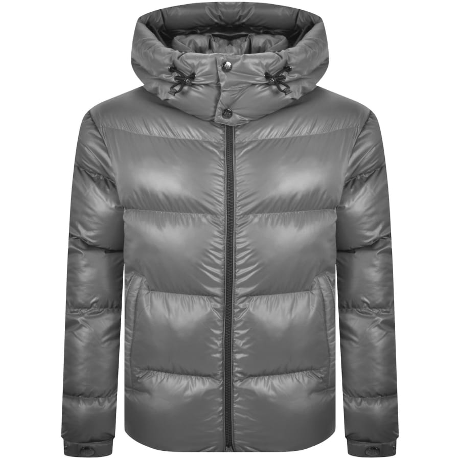 Image number 2 for Sandbanks Core Puffer Jacket Grey