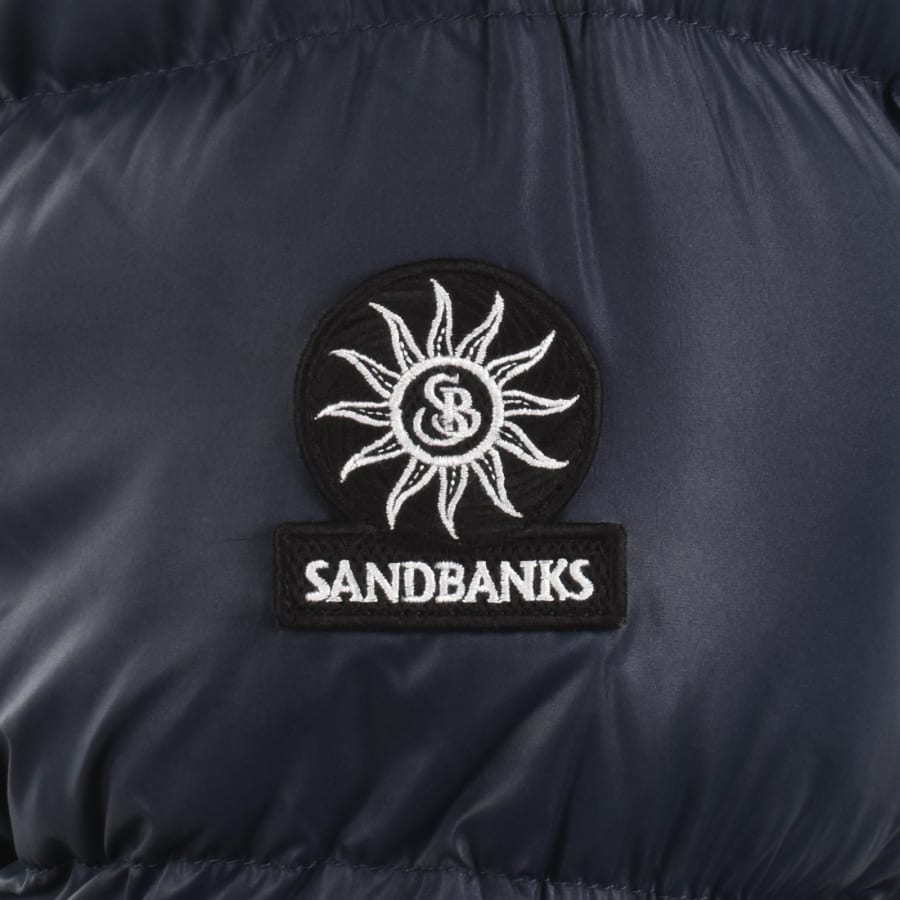 Image number 3 for Sandbanks Core Puffer Jacket Navy