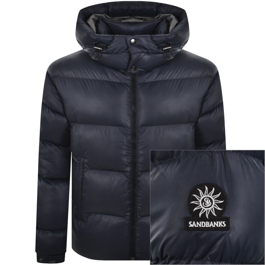 Image number 1 for Sandbanks Core Puffer Jacket Navy