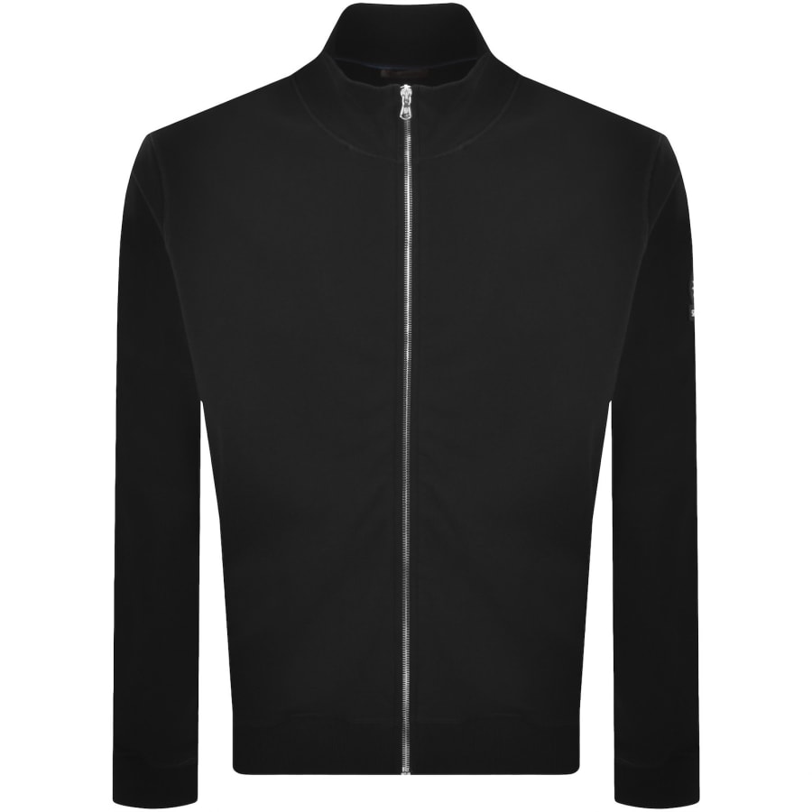 Image number 2 for Sandbanks Full Zip Track Top Black