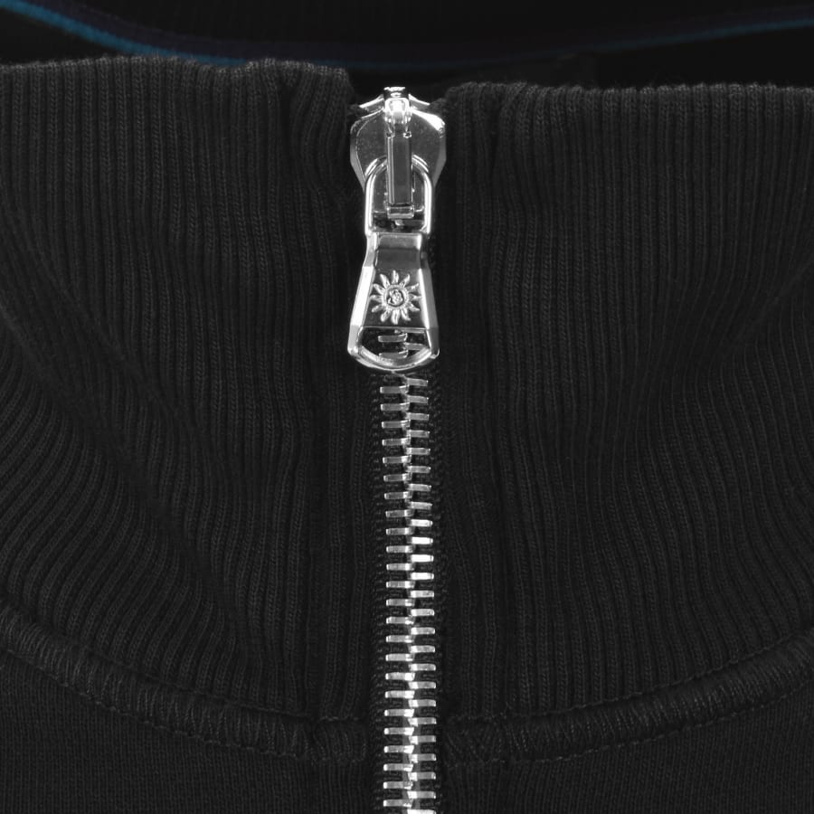 Image number 4 for Sandbanks Full Zip Track Top Black