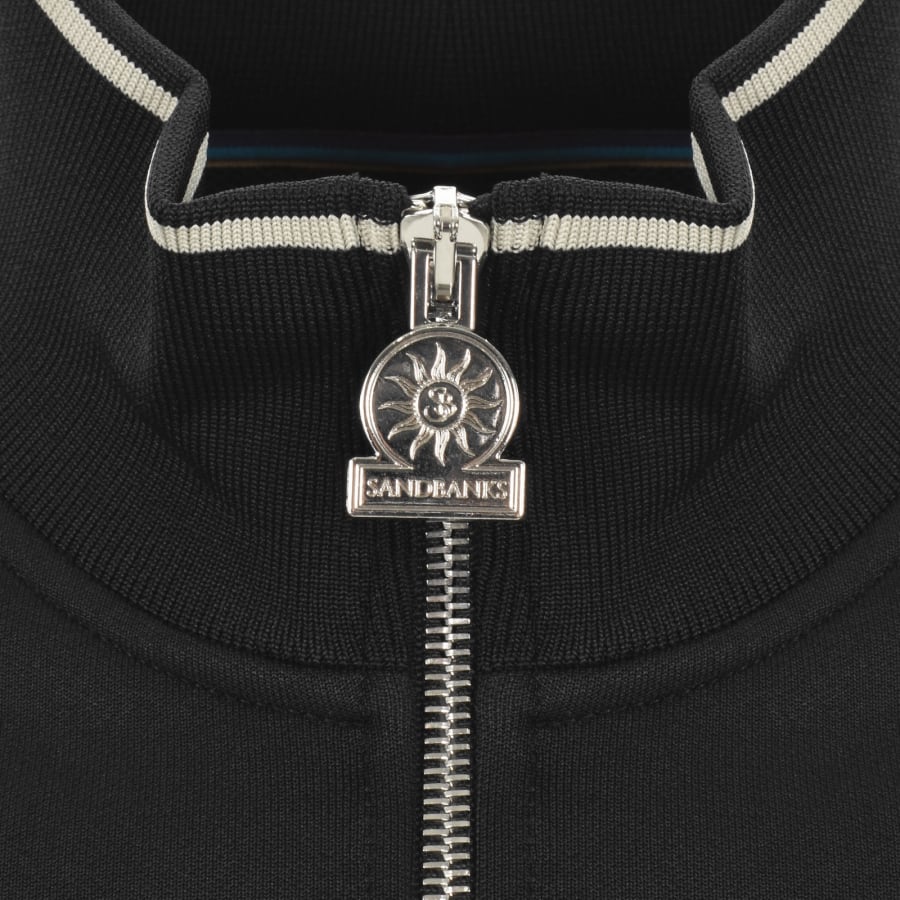 Image number 3 for Sandbanks Tricot Track Jacket Black