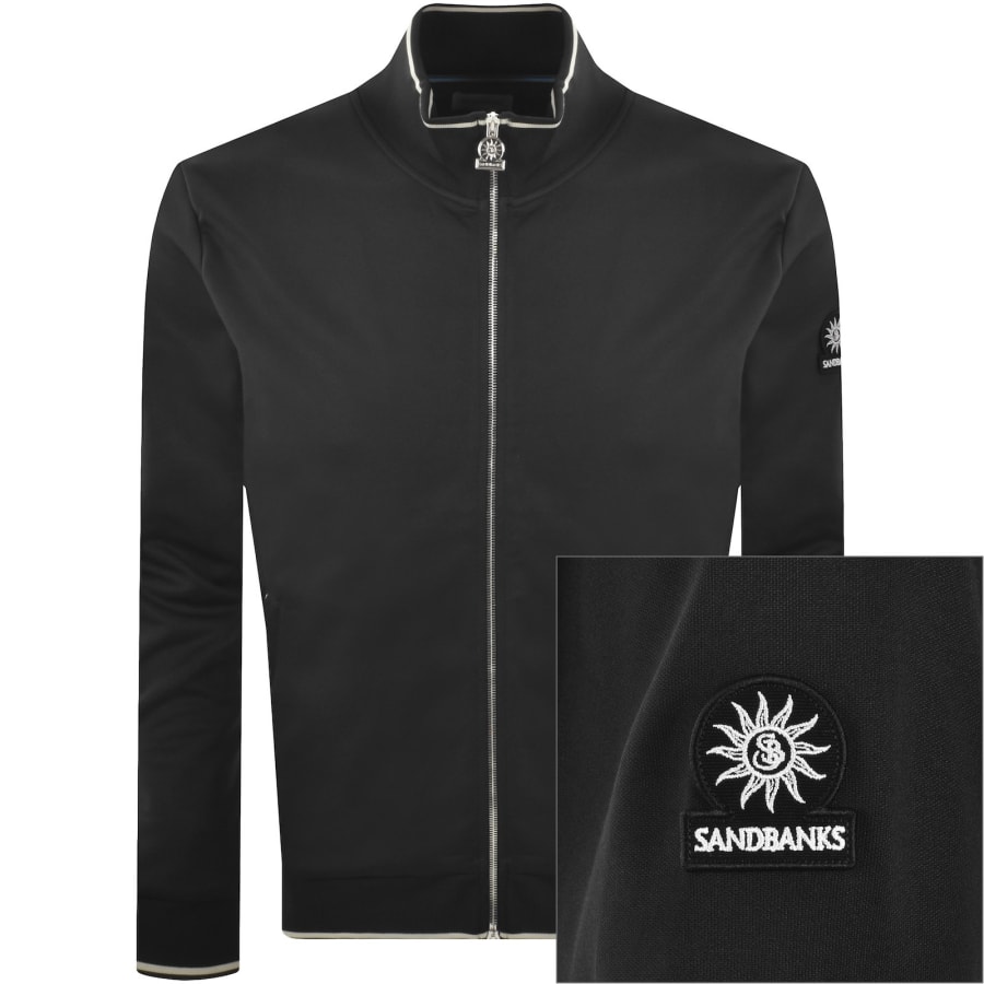 Image number 1 for Sandbanks Tricot Track Jacket Black