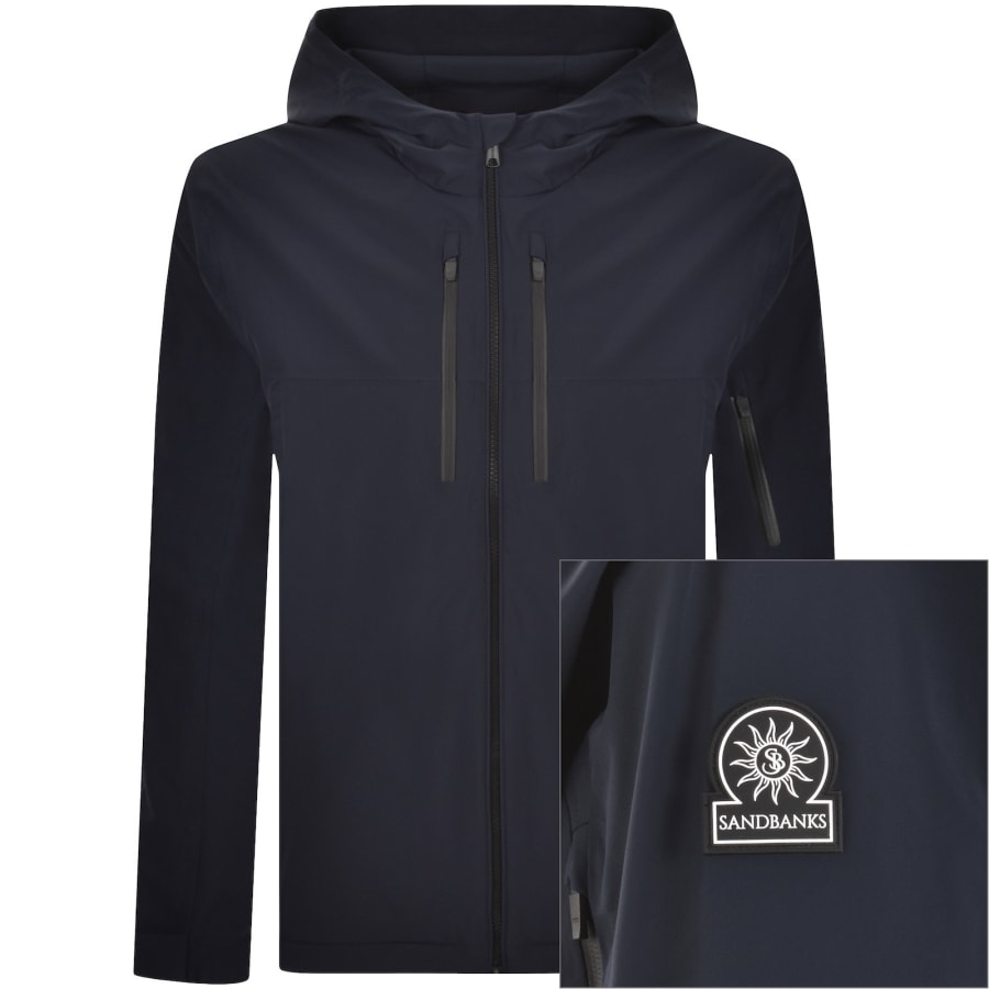 Image number 1 for Sandbanks Windcheater Jacket Navy